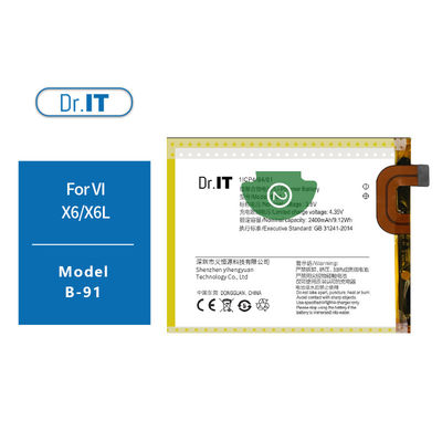 OEM Approved 2400mAh Vivo Phone Battery X6A X6D high Capacity
