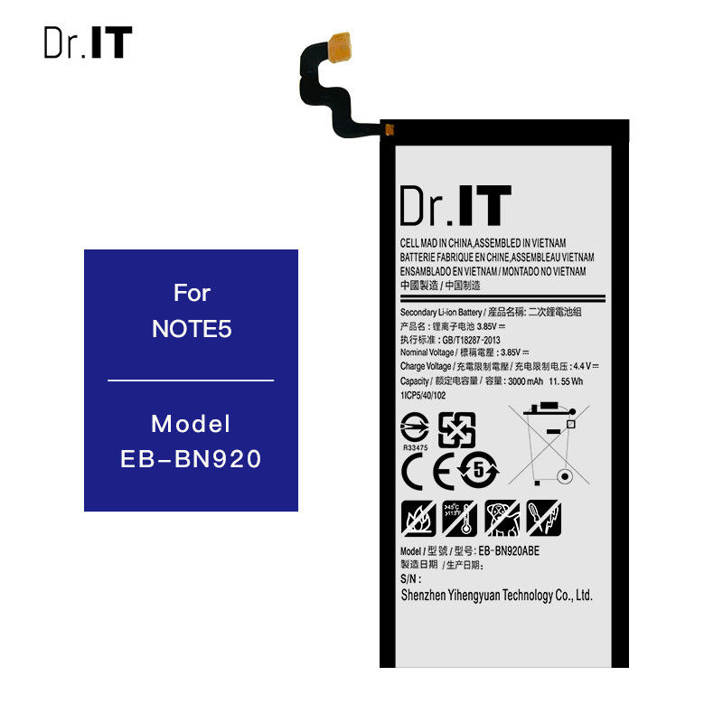 OEM 3000mAh Samsung Phone Batteries Replacement NOTE 5 EB BN920
